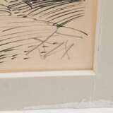 OTTO DIX, "Studie eines Nadelbaums", Federlithographie auf Papier, gerahmt, signiert und datiert - photo 2