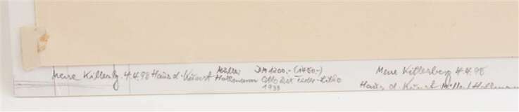 OTTO DIX, "Studie eines Nadelbaums", Federlithographie auf Papier, gerahmt, signiert und datiert - Foto 4