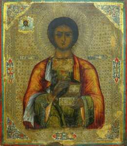 Icon Panteleimon the Healer of the XIX-th century