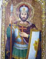 Икона Иоанн воин XIX-ый век Икона Иоанн воин XIX-ый век
