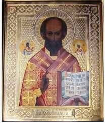 The icon of Nicholas the miracle-worker of the XIX-th century