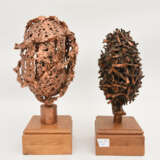 I.DVORŠAK, "Zwei Bäume", Skulpturen aus Kupfer/Eisen auf Holz, bezeichnet und datiert - Foto 2