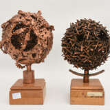 I.DVORŠAK, "Zwei Bäume", Skulpturen aus Kupfer/Eisen auf Holz, bezeichnet und datiert - фото 3