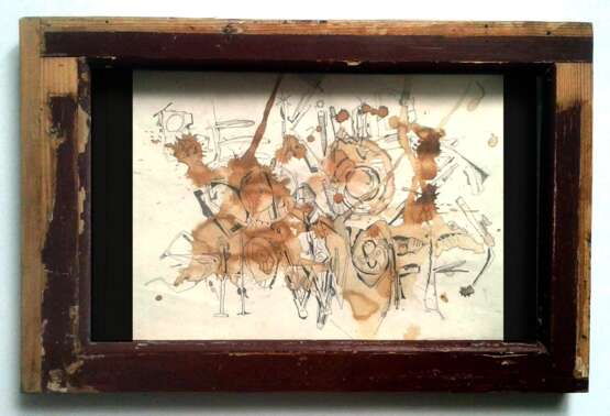 “Be Kind do not show off. [Kindly do not show off] .” Paper Mixed media Abstractionism Historical genre 2013 - photo 2