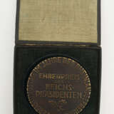 "EHRENPREIS DES REICHSPRÄSIDENTEN", Bronzemedaille mit Originalbox, Weimarer Republik 1930 - фото 1