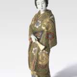 Sehr schöne Satsuma Figur einer Geisha - Foto 1