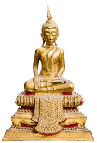Grosse sitzende Buddha-Figur - photo 1