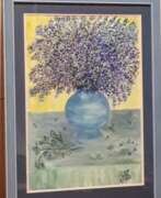 Olga Gorshkova (geb. 1963). "Цветы в голубой вазе" (горная лаванда)