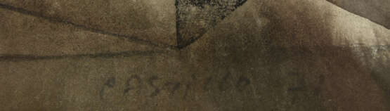 JORGE CASTILLO,"Couple", lavierte Feder-/Tuschezeichnung, hinter Glas gerahmt, signiert und datiert - Foto 2