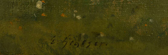 ERNST GRAESER, "Pause in der Natur", Öl auf Leinwand, gerahmt und signiert, 1. Hälfte 20. Jahrhundert - фото 2
