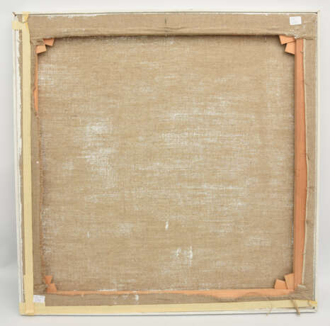 KARL HEINZ FRANKE "Komposition mit rotem Quadrat", Acryll auf Leinwand, gerahmt, monogrammiert und datiert - фото 4