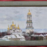 “Landscape of the Kyiv-Pechersk Lavra” Canvas Oil paint Landscape painting 2013 - photo 1