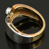 RING MIT BRILLIANT, 585 WG/Gelbgold, 20. Jahrhundert - фото 3