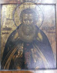 Икона Св Александр Свирский 19 век