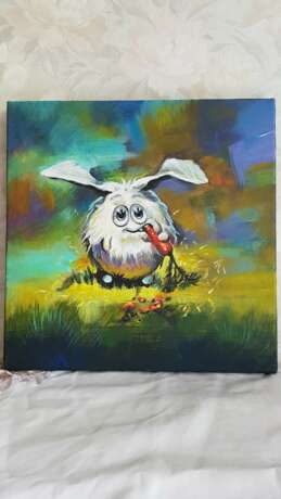 “Hare” Canvas Acrylic paint Animalistic 2017 - photo 2