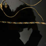SCHMUCK- KONVOLUTiefe: Halskette, Ring und Armreif, 585 Gelbgold, 20. Jahrhundert - photo 4