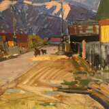 “DAWN IN THE MOUNTAINS”   (1914 - 1985) Cardboard Oil paint Realist Landscape painting 60-70-е годы 20 века. - photo 4