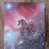 «Космос. Вселенная. Туманность Голова Коня» Холст Акриловые краски Пейзаж 2018 г. - фото 1