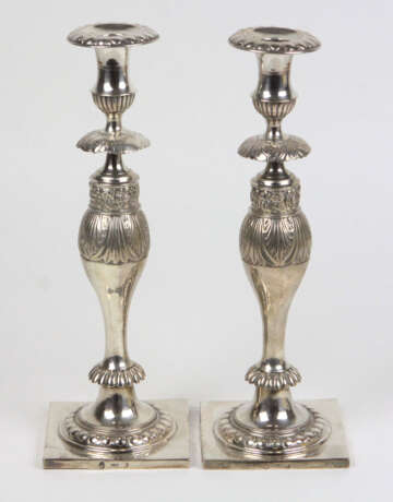 Biedermeier Leuchterpaar um 1835 - Foto 1
