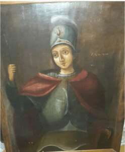 Икона Георгий Победоносец 19 век