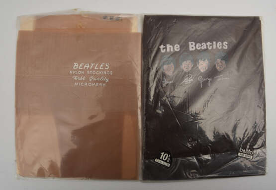 THE BEATLES- OFFICIAL BEATLE NYLONS; Strumpfhosen aus Micromesh mit Aufdruck, originalverpackt, GB/NL 1964 - фото 3