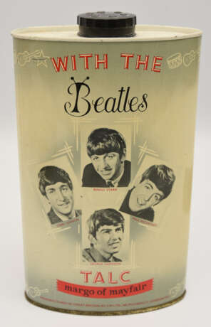 THE BEATLES- MEMORABILIA 5: Puderdose bedruckt, noch befüllt UK 1960s - фото 2