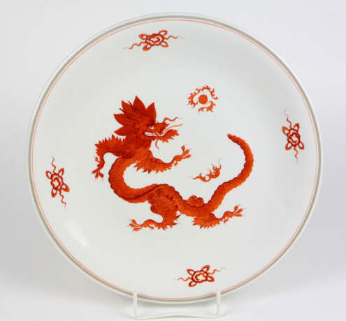 Meissen Teller *Roter Mingdrache* - Foto 1