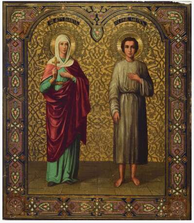 “Icon of Saints Pelagia and James 19th century” - photo 1
