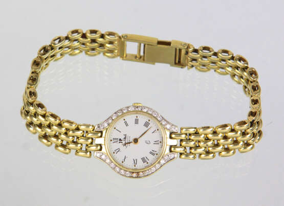 Diamant Damen Armbanduhr - Gelbgold 585 - photo 1