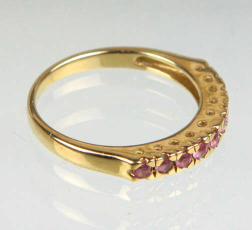 Ceylon Saphir Ring - Gelbgold 375 - фото 2