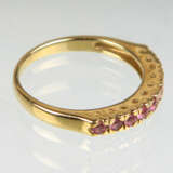 Ceylon Saphir Ring - Gelbgold 375 - Foto 2