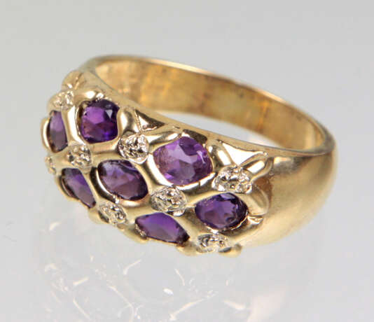 Amethyst Cocktailring - photo 2