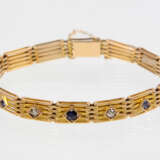 Brillant Saphir Armband - Gelbgold 585 - photo 1