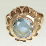 Ring mit blauem Spinell - Gelbgold 333 - Foto 2