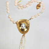 Unikat Aquamarin Perl Collier - Gelbgold 585 - фото 2