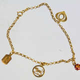 Goldarmband mit Charms - Gelbgold 375 - photo 1