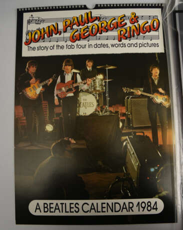 THE BEATLES- CALENDARS: Beatles- Kalender, Kunstkalender & Paul McCartney-Kalender, BRD/UK 1980er - фото 5