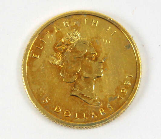 Goldmünze 5 Dollar 1991 - Foto 1