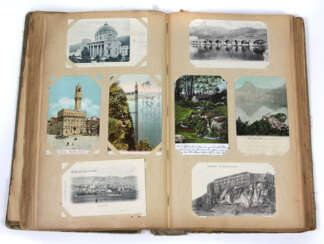 Postkartenalbum um 1900