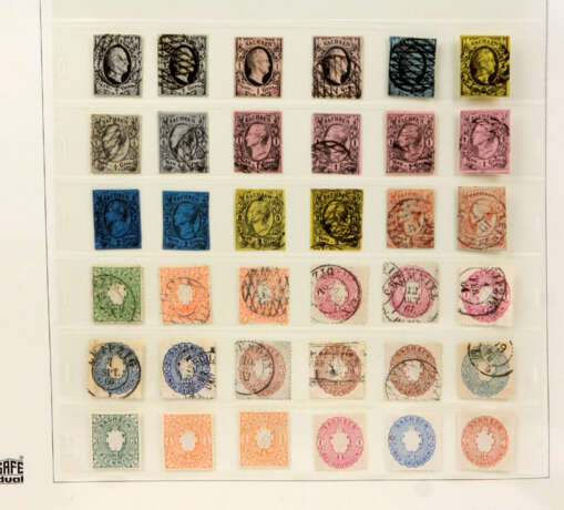 Briefmarken Altdeutschland Sachsen ab 1851 - Foto 1