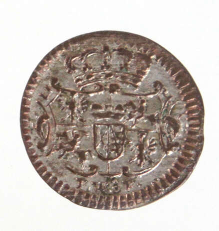 1 Pfennig Sachsen 1741 FWoF - Foto 2