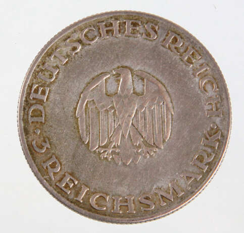 3 Reichsmark 200. Geburtstag Lessing 1929D - фото 2