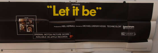 THE BEATLES- MOVIE POSTERS 3: "LET IT BE" Film- Plakat Giant (4 parts) gestempelt/limitiert, USA 1970 - photo 2