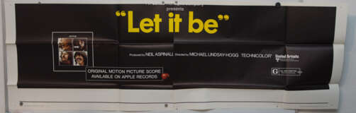 THE BEATLES- MOVIE POSTERS 3: "LET IT BE" Film- Plakat Giant (4 parts) gestempelt/limitiert, USA 1970 - фото 3