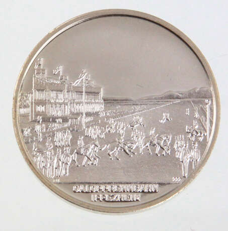 Feinsilber Medaille Pferdesport 1979 - Foto 2