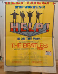 THE BEATLES- MOVIE POSTERS 4: "HELP" Film- Plakat Giant (2 parts) gestempelt/limitiert, USA 1965
