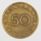 50 Franken Saarland 1954 - Foto 1