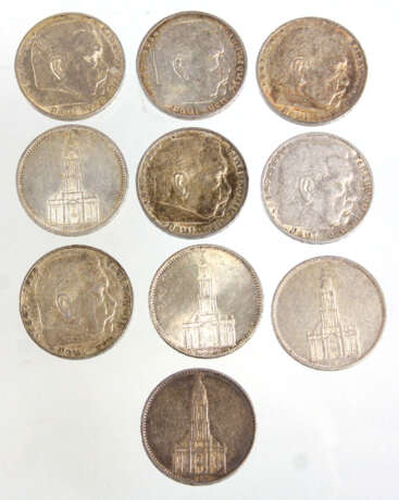 10 Silbermünzen Deutsches Reich 1935/39 - фото 1