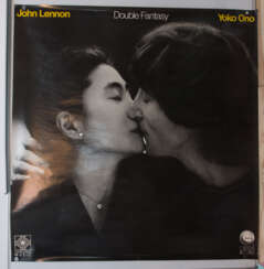 DIE BEATLES - POSTER 3: JOHN LENNON & YOKO ONO" Double Fantasy" Riese & Pin Up (Wagner), USA/DK 1980er-Jahre