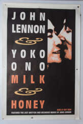 THE BEATLES- POSTER 4: JOHN LENNON & YOKO ONO,"Milk and Honey" Giant & "Memorial", USA/UK 1971-1984